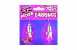Bachelorette Light Up Pecker Earrings