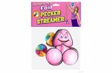 Bachelorette Foil Pecker Streamer
