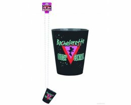 Bachelorette Shot Glass Necklace - Black