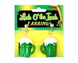 St. Patricks Day Beer Mug Earrings
