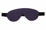 Blindfold Padded Leather - Purple and Black