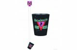 Bachelorette Shot Glass Necklace - Black