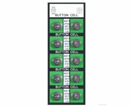 Button Batteries Ag13, 1.5 Volts - Card Of 10