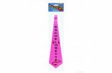 "bachelorette" tie - hot pink