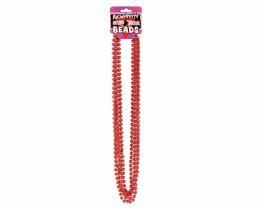 Bachelorette Outta Control Beads - Metallic Red Pack Of 6