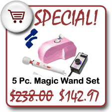 Magic Wand Vibrator 5 Piece Package